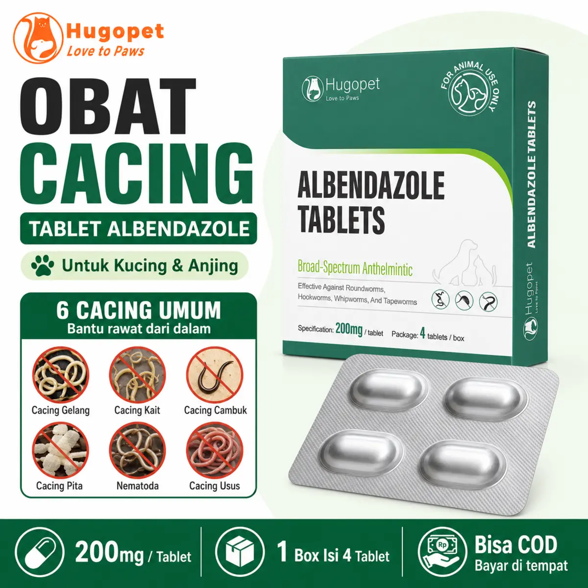 Albendazole Tablets · gambar detail 1